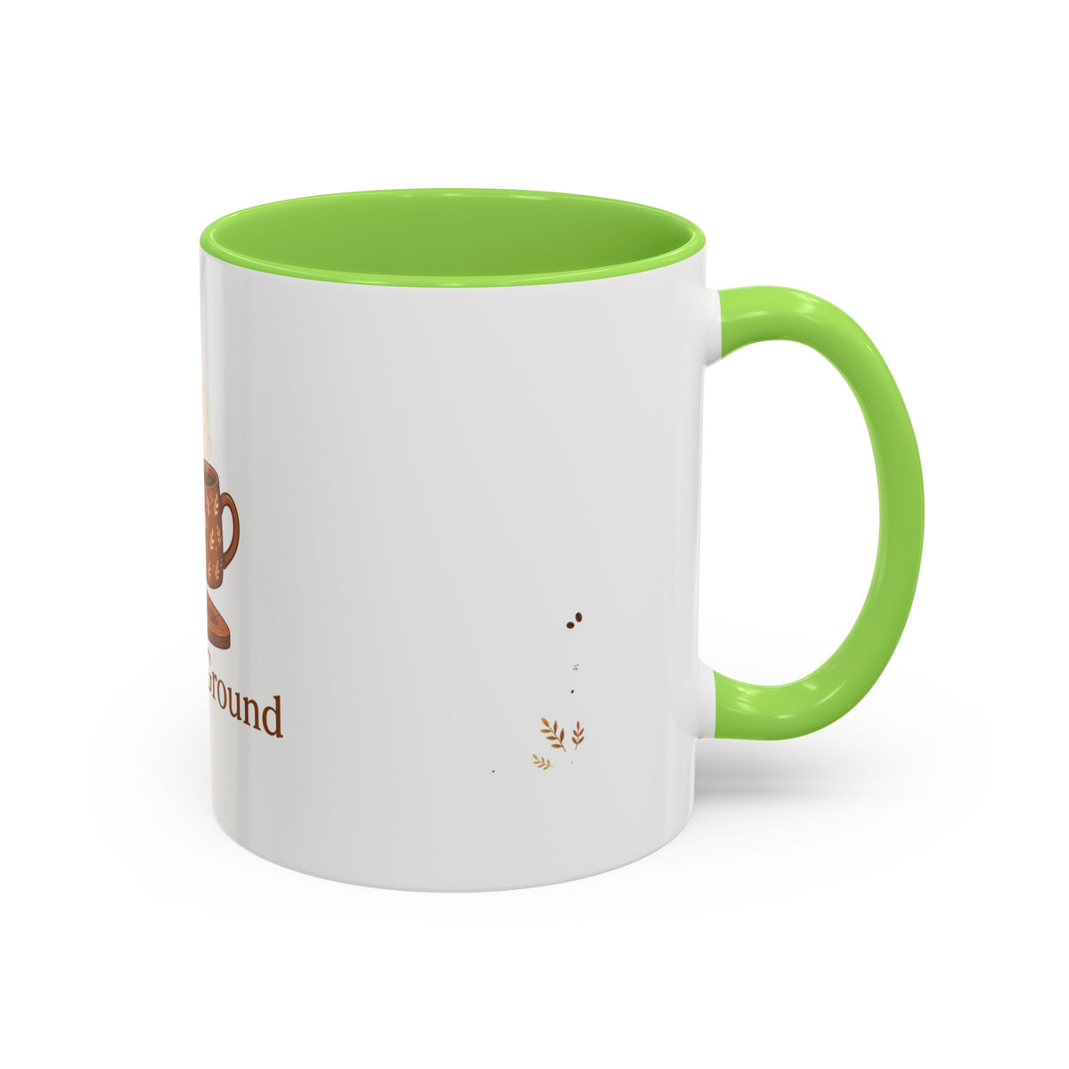 Common Ground color accent ceramic coffee mug — Amanda's Brew House