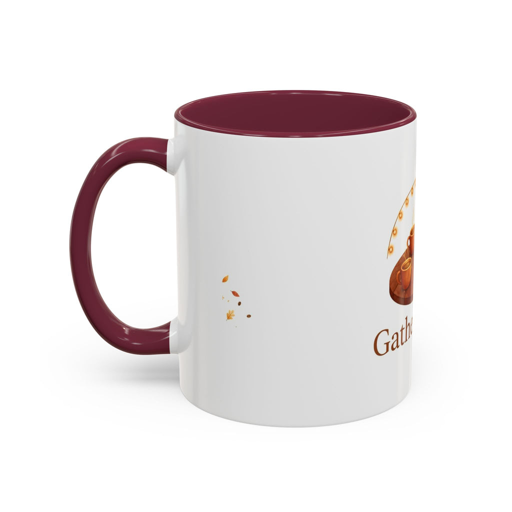 Gather Round color accent ceramic coffee mug — Amanda's Brew House