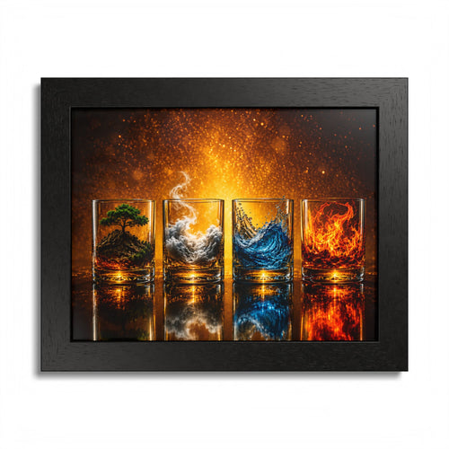 Cocktail & Spirits Glasses Framed Wall Art