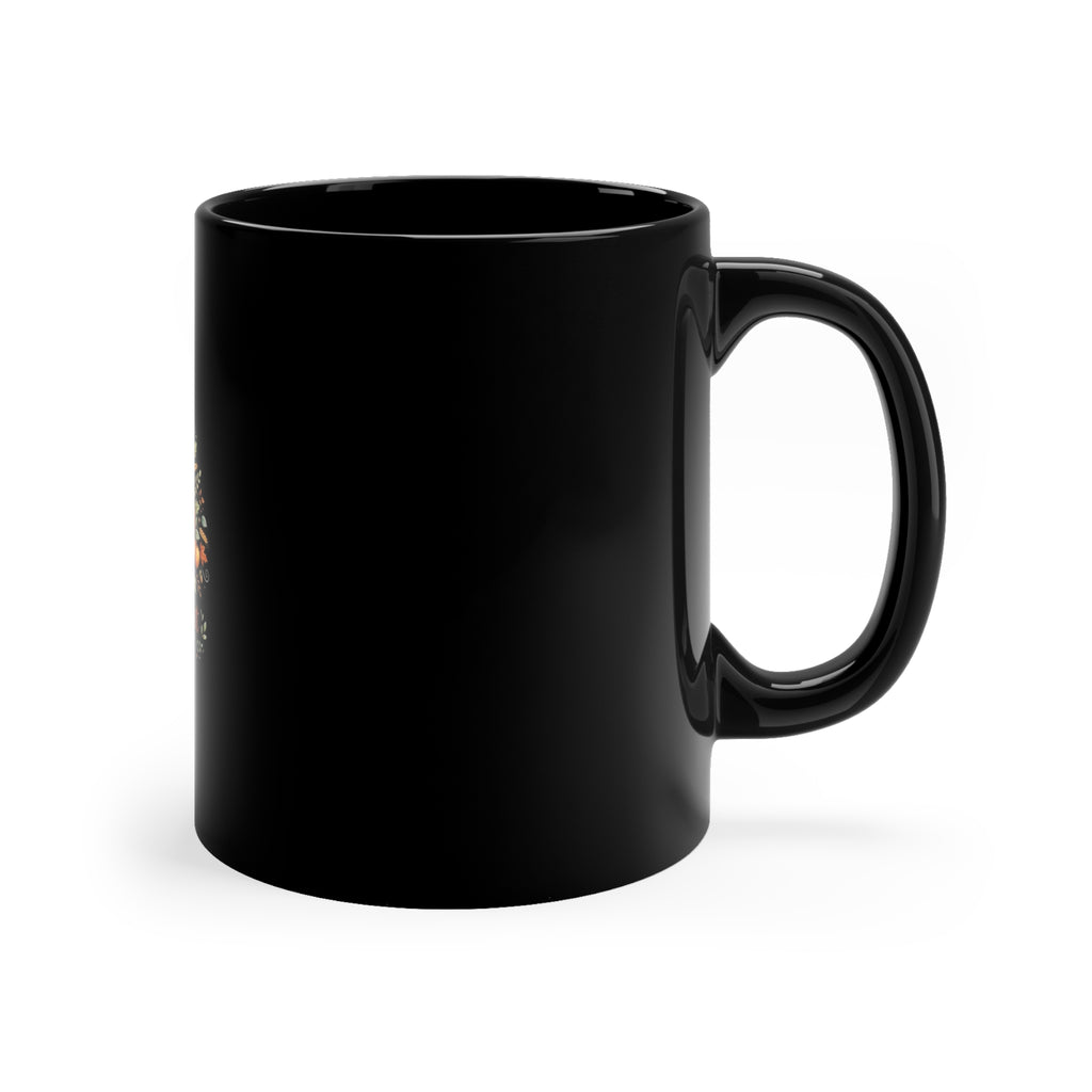 Autumn Harvest Blessings — Fall Coffee Mug | Black 11oz Ceramic