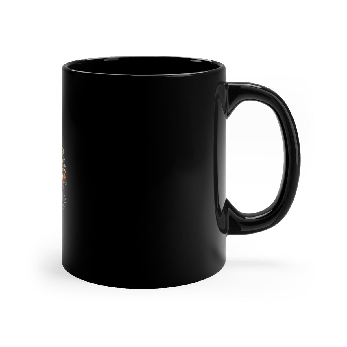 Autumn Harvest Blessings — Fall Coffee Mug | Black 11oz Ceramic