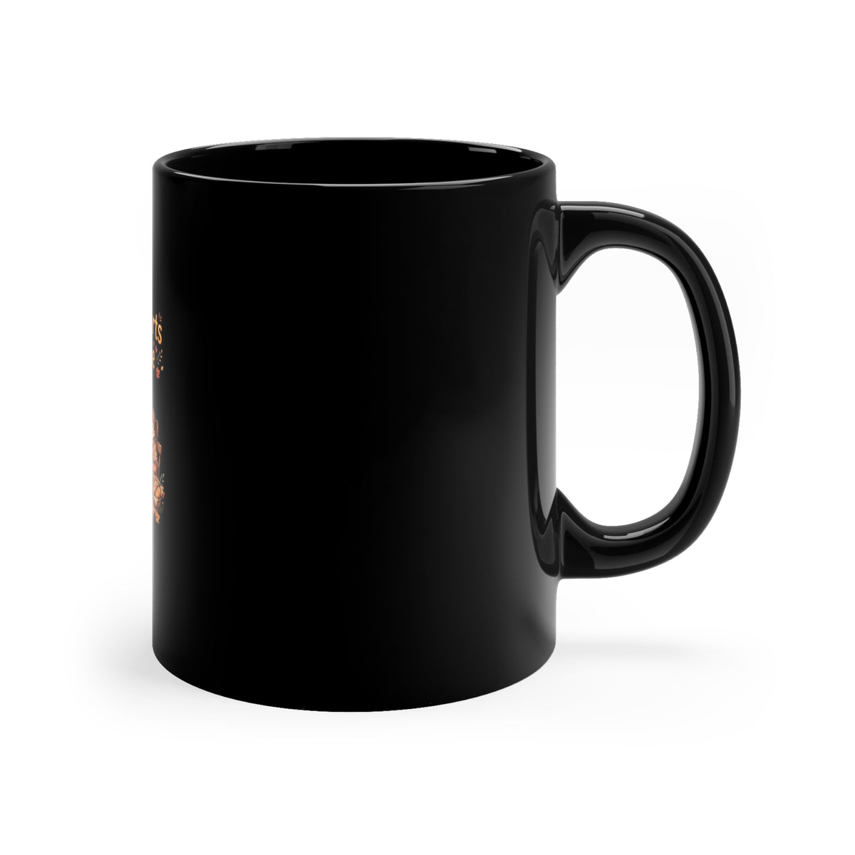 Thankful Hearts Gather Here — Thanksgiving Coffee Mug | Black 11oz
