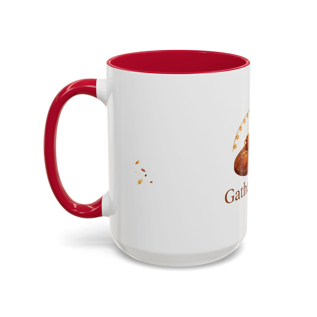 Gather Round color accent ceramic coffee mug — Amanda's Brew House