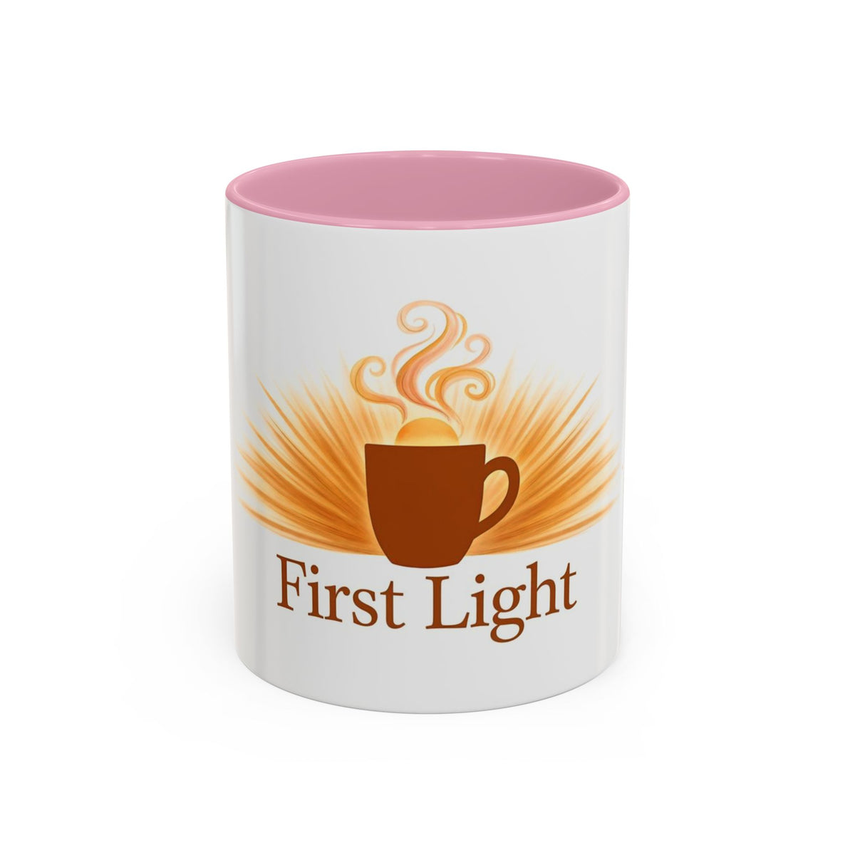 First Light color accent ceramic coffee mug — Amanda's Brew House