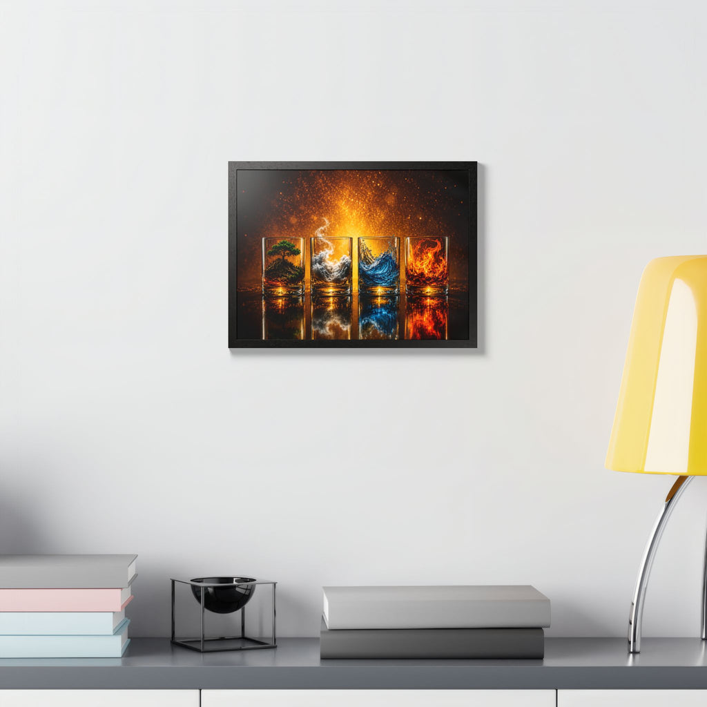 Cocktail & Spirits Glasses Framed Wall Art