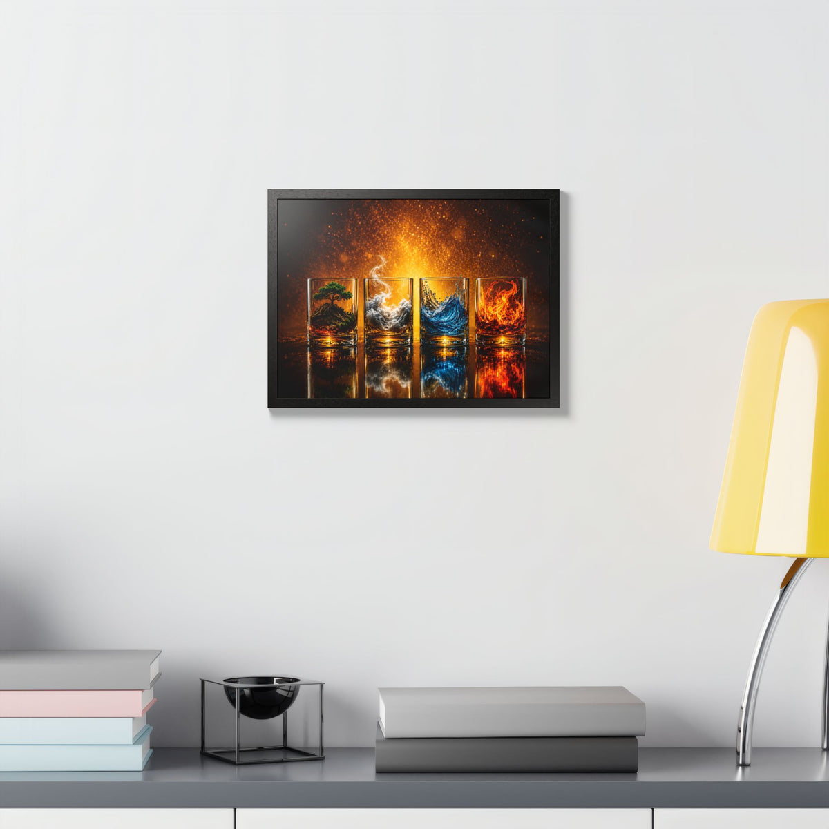 Cocktail & Spirits Glasses Framed Wall Art