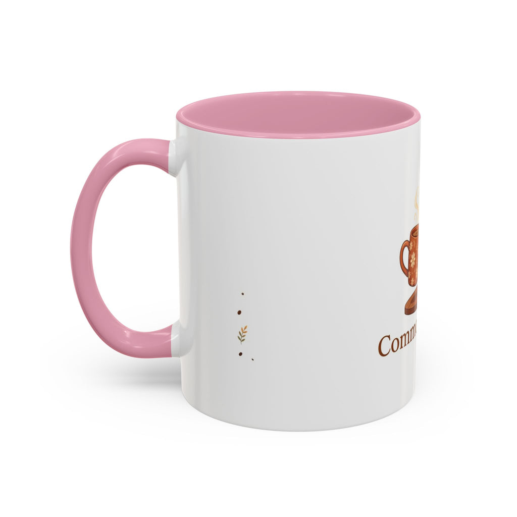 Common Ground color accent ceramic coffee mug — Amanda's Brew House
