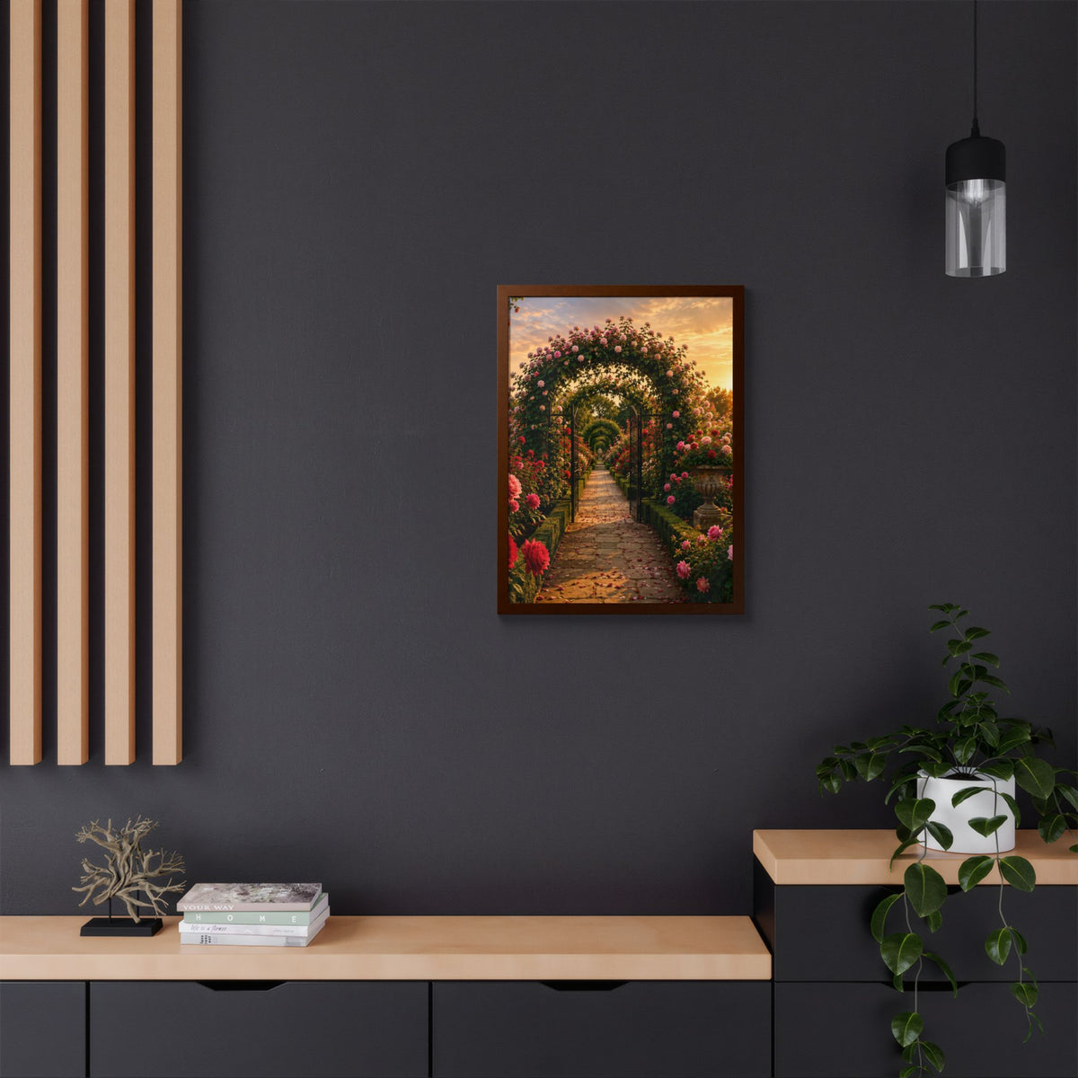 Rose Garden of Life — Framed Wall Art