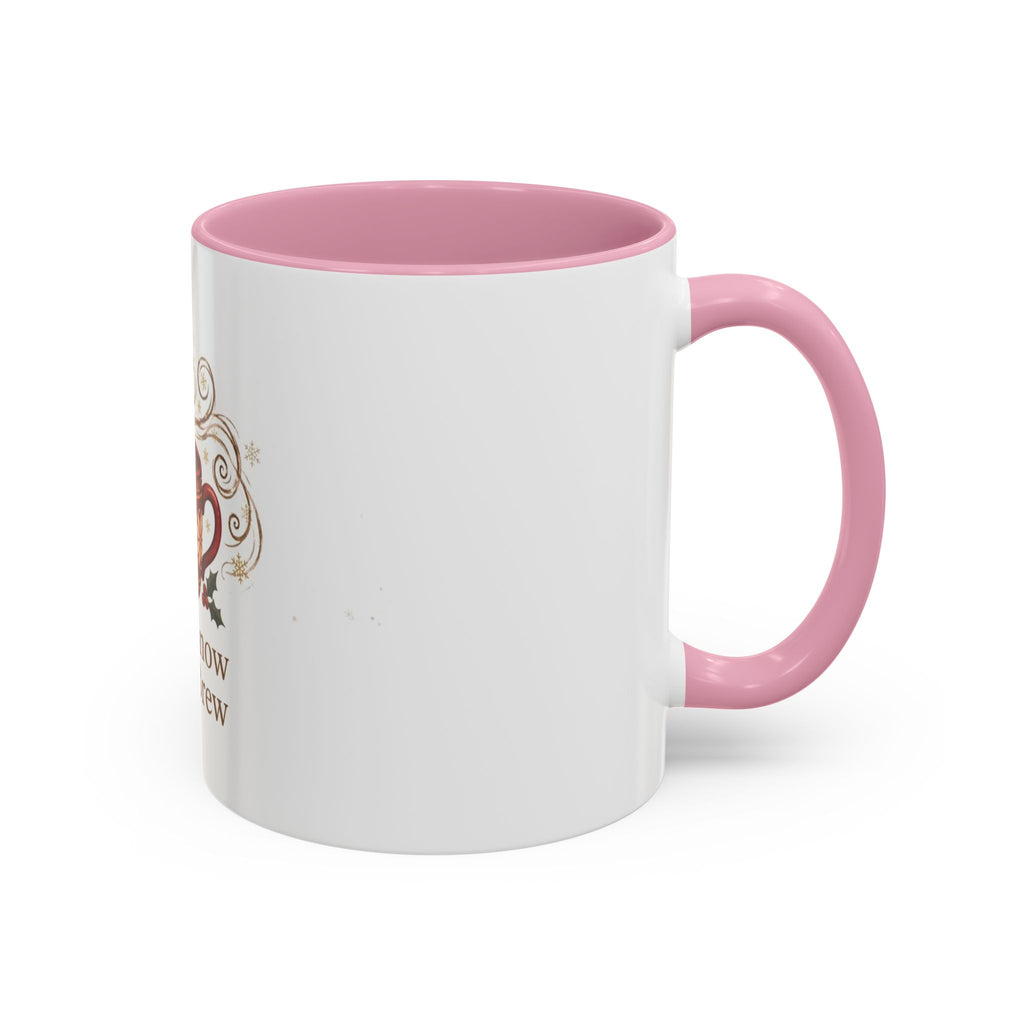 Let It Snow, Let It Brew color accent ceramic coffee mug — Amanda's Brew House