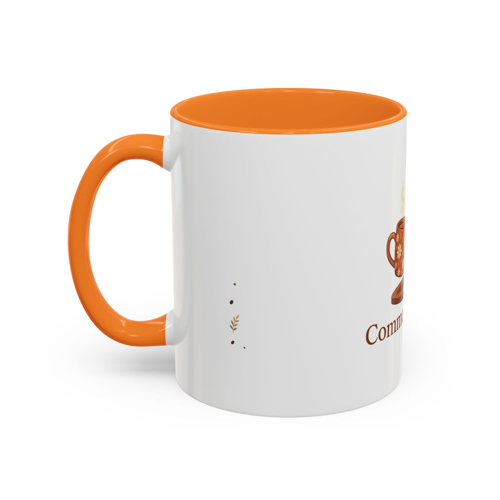 Common Ground color accent ceramic coffee mug — Amanda's Brew House