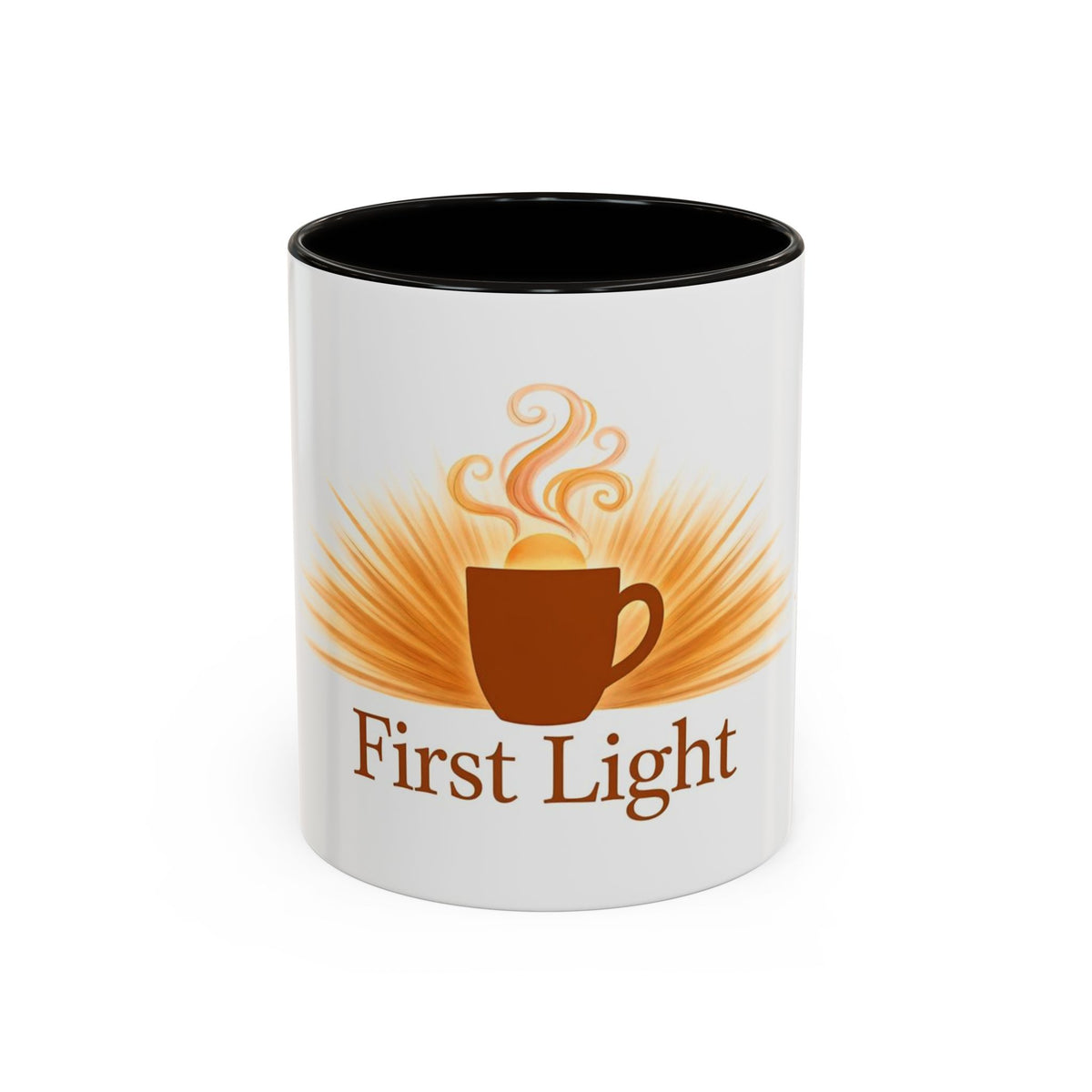 First Light color accent ceramic coffee mug — Amanda's Brew House