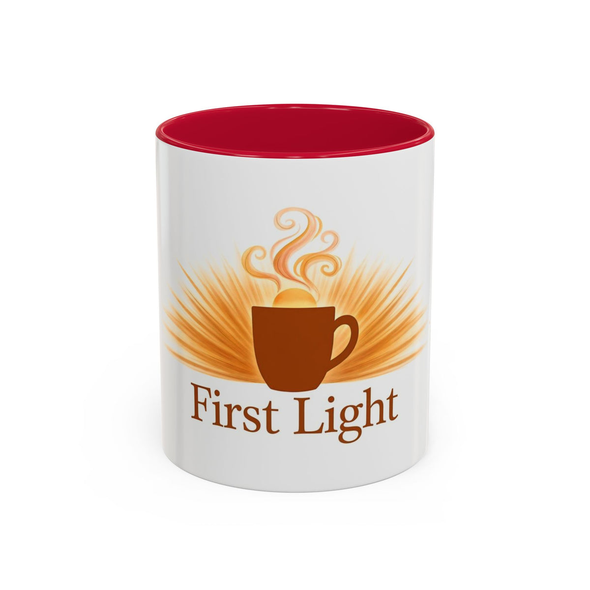 First Light color accent ceramic coffee mug — Amanda's Brew House