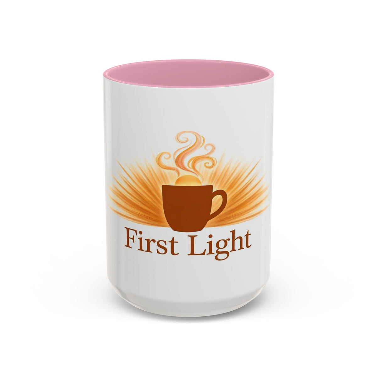 First Light color accent ceramic coffee mug — Amanda's Brew House