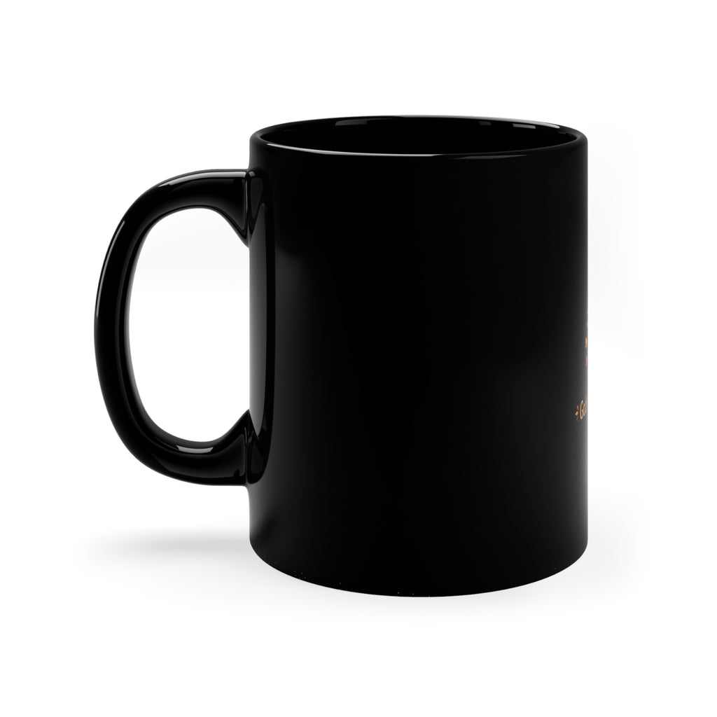 Gobble 'Til You Wobble — Funny Thanksgiving Coffee Mug | Black 11oz
