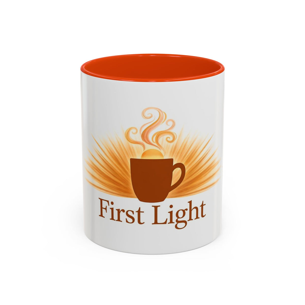 First Light color accent ceramic coffee mug — Amanda's Brew House
