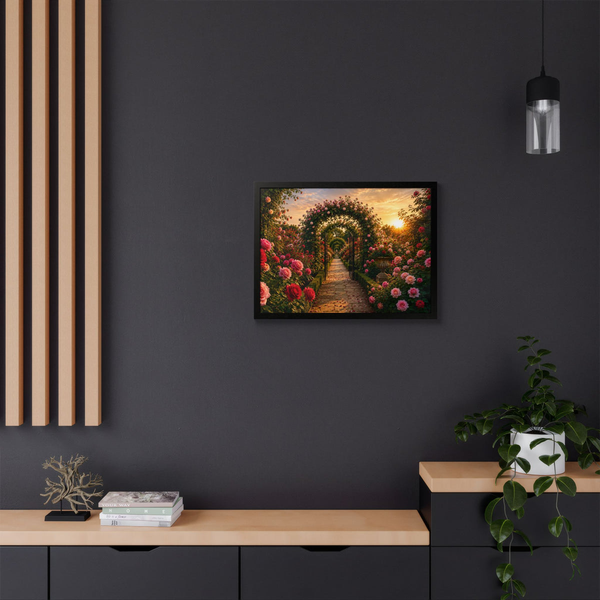Rose Garden of Life — Framed Wall Art