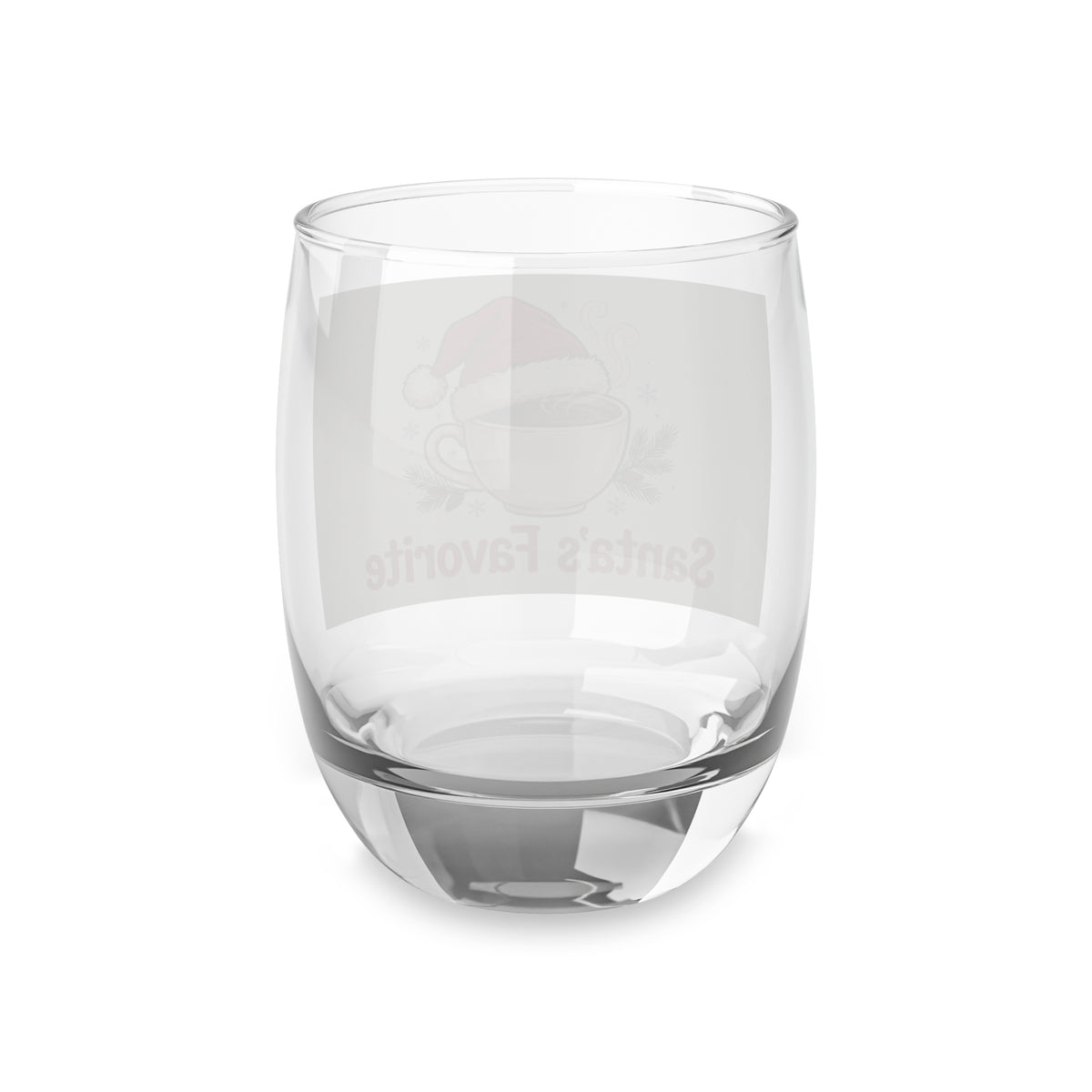 Santa's Favorite Christmas whiskey glass by Amanda's Brew House