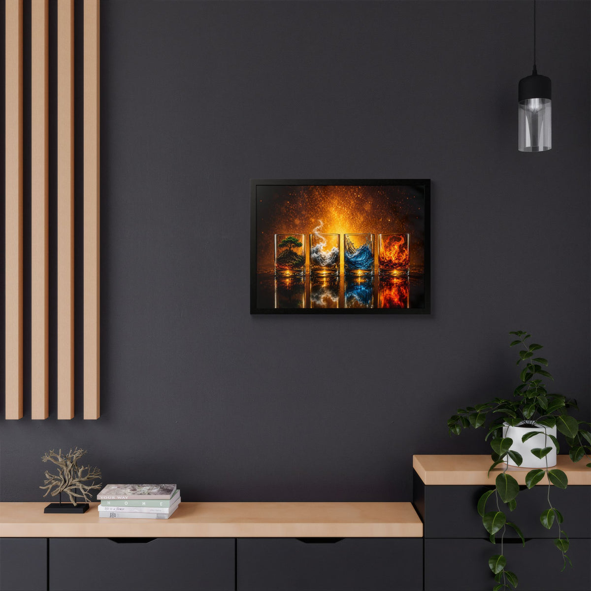 Cocktail & Spirits Glasses Framed Wall Art