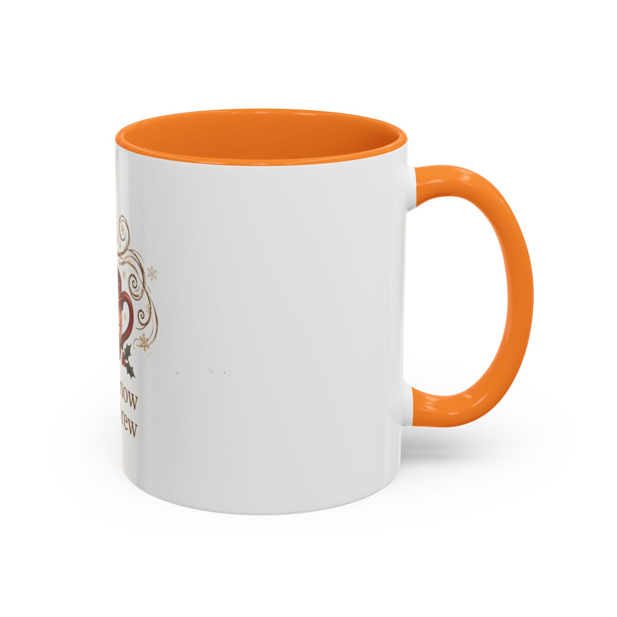 Let It Snow, Let It Brew color accent ceramic coffee mug — Amanda's Brew House