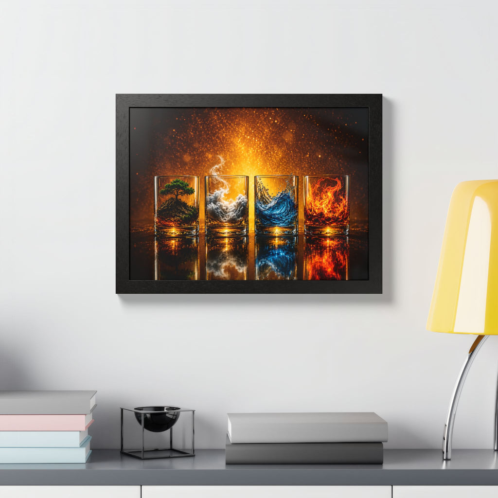 Cocktail & Spirits Glasses Framed Wall Art