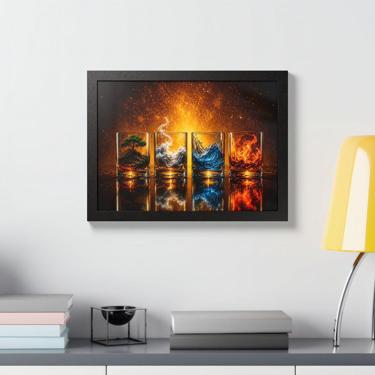 Cocktail & Spirits Glasses Framed Wall Art