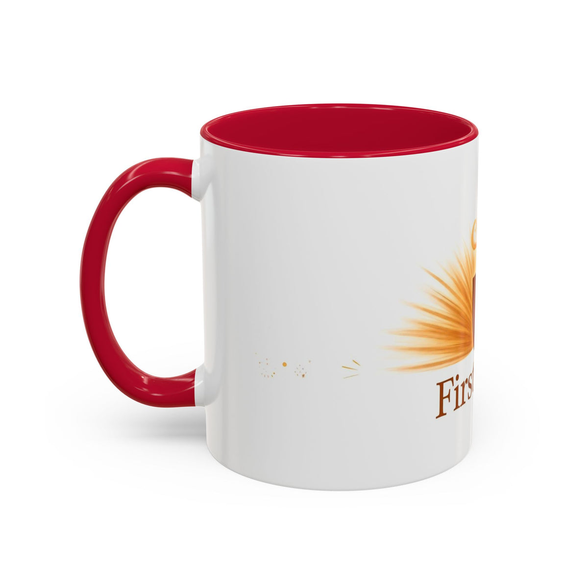 First Light color accent ceramic coffee mug — Amanda's Brew House
