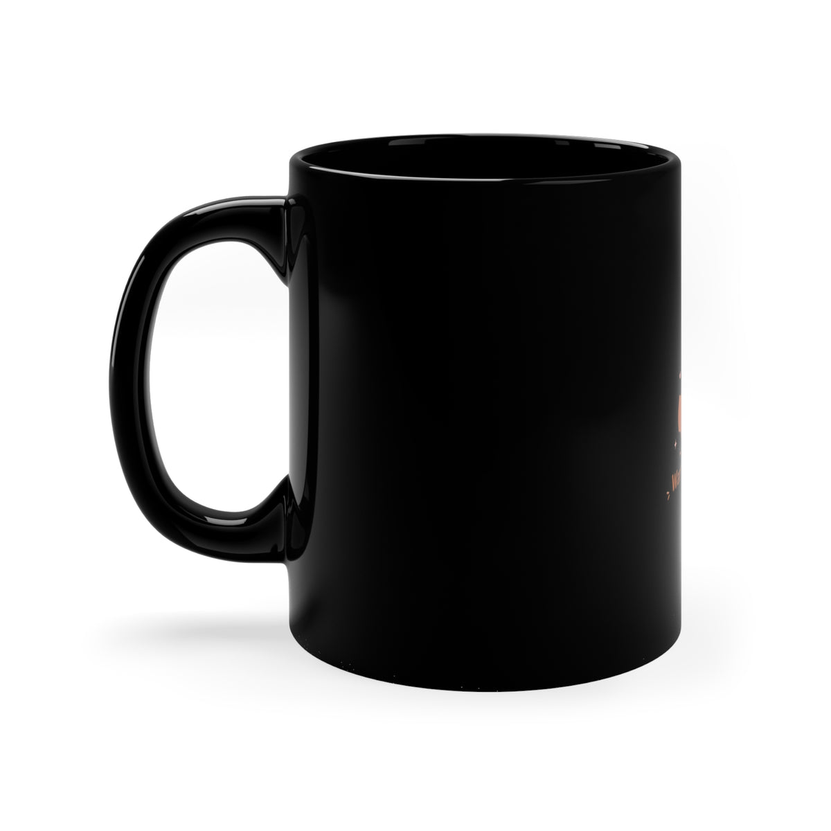 Warm Hugs in a Mug — Cozy Coffee Mug | Black 11oz Ceramic