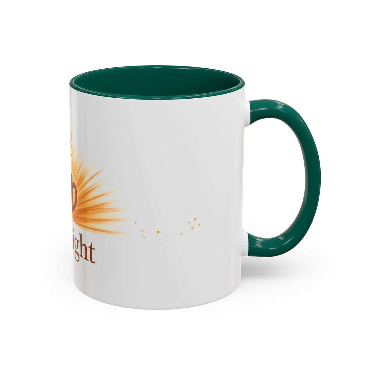 First Light color accent ceramic coffee mug — Amanda's Brew House