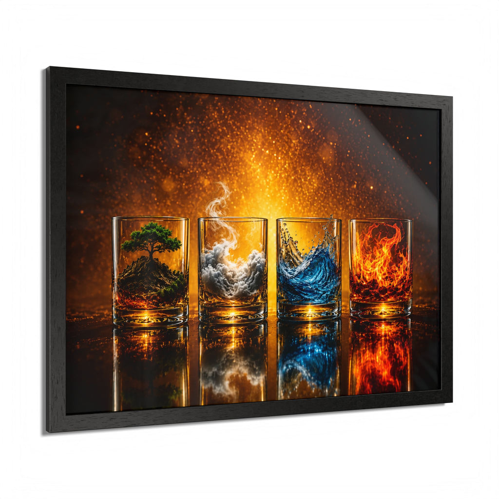 Cocktail & Spirits Glasses Framed Wall Art