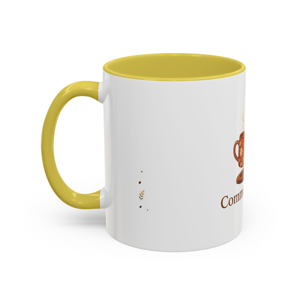 Common Ground color accent ceramic coffee mug — Amanda's Brew House