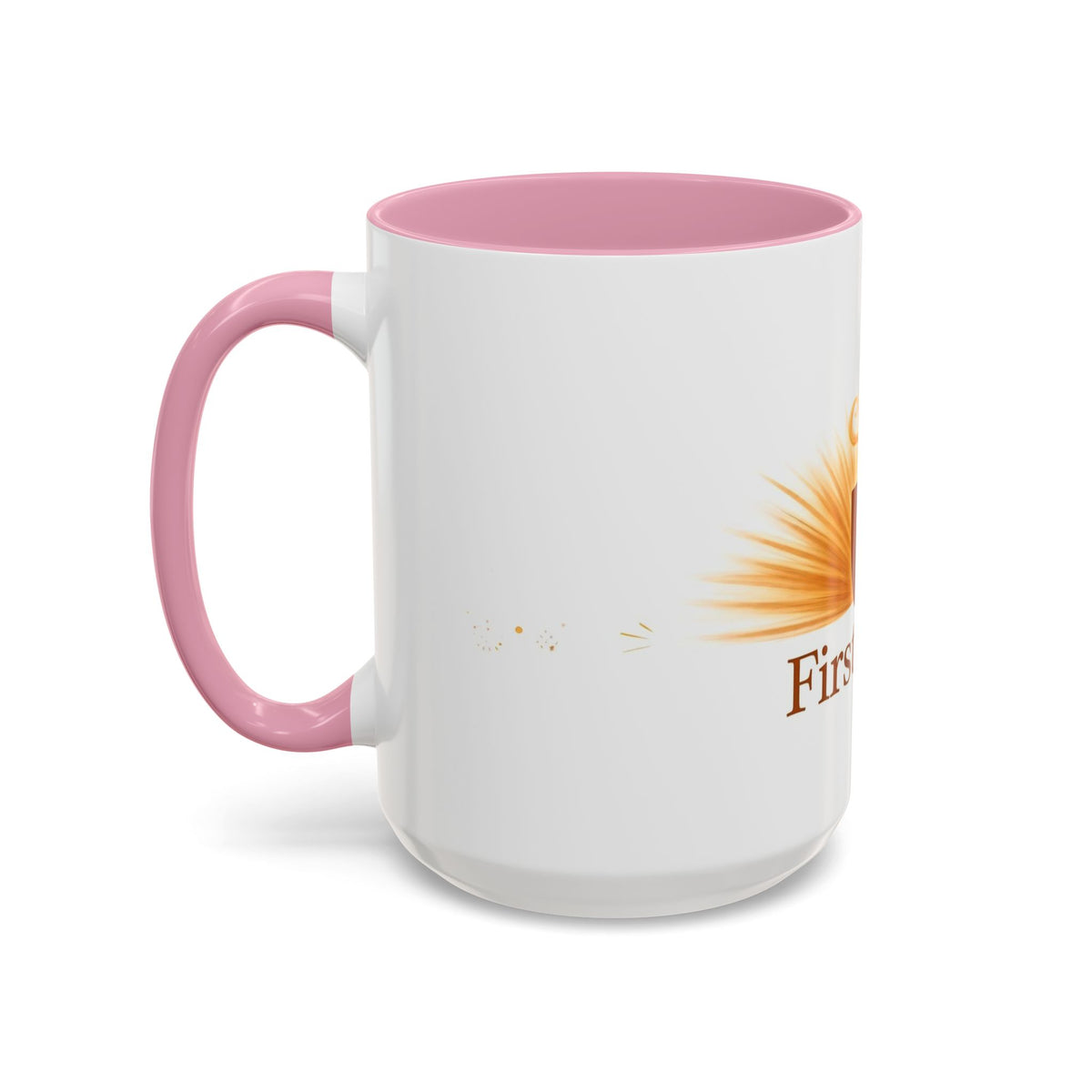 First Light color accent ceramic coffee mug — Amanda's Brew House