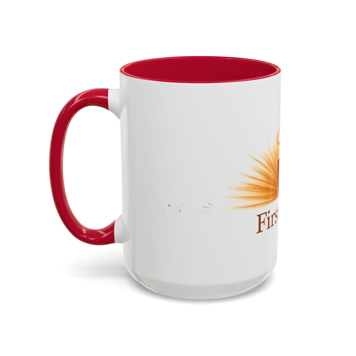 First Light color accent ceramic coffee mug — Amanda's Brew House