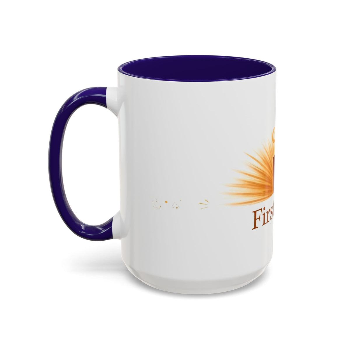 First Light color accent ceramic coffee mug — Amanda's Brew House