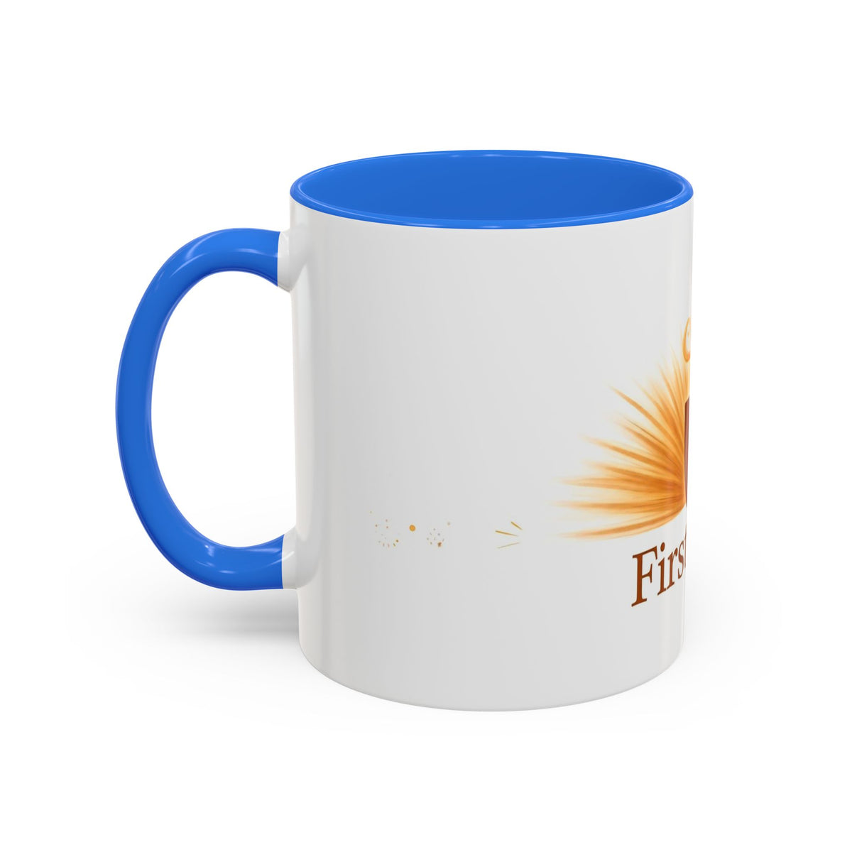 First Light color accent ceramic coffee mug — Amanda's Brew House