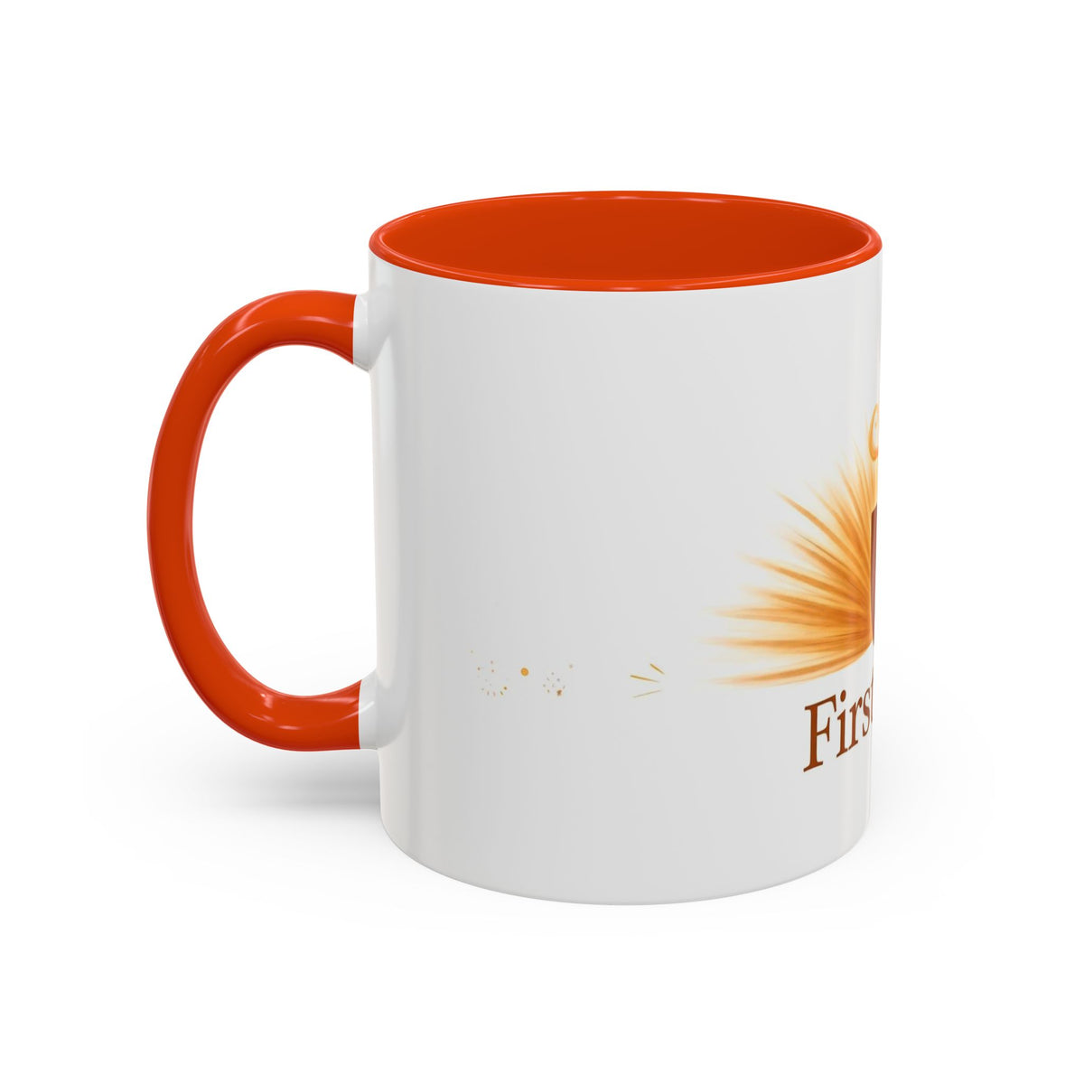 First Light color accent ceramic coffee mug — Amanda's Brew House