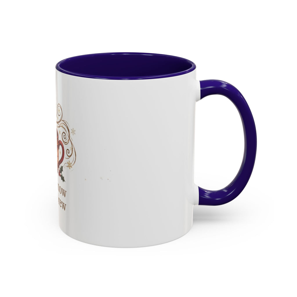 Let It Snow, Let It Brew color accent ceramic coffee mug — Amanda's Brew House