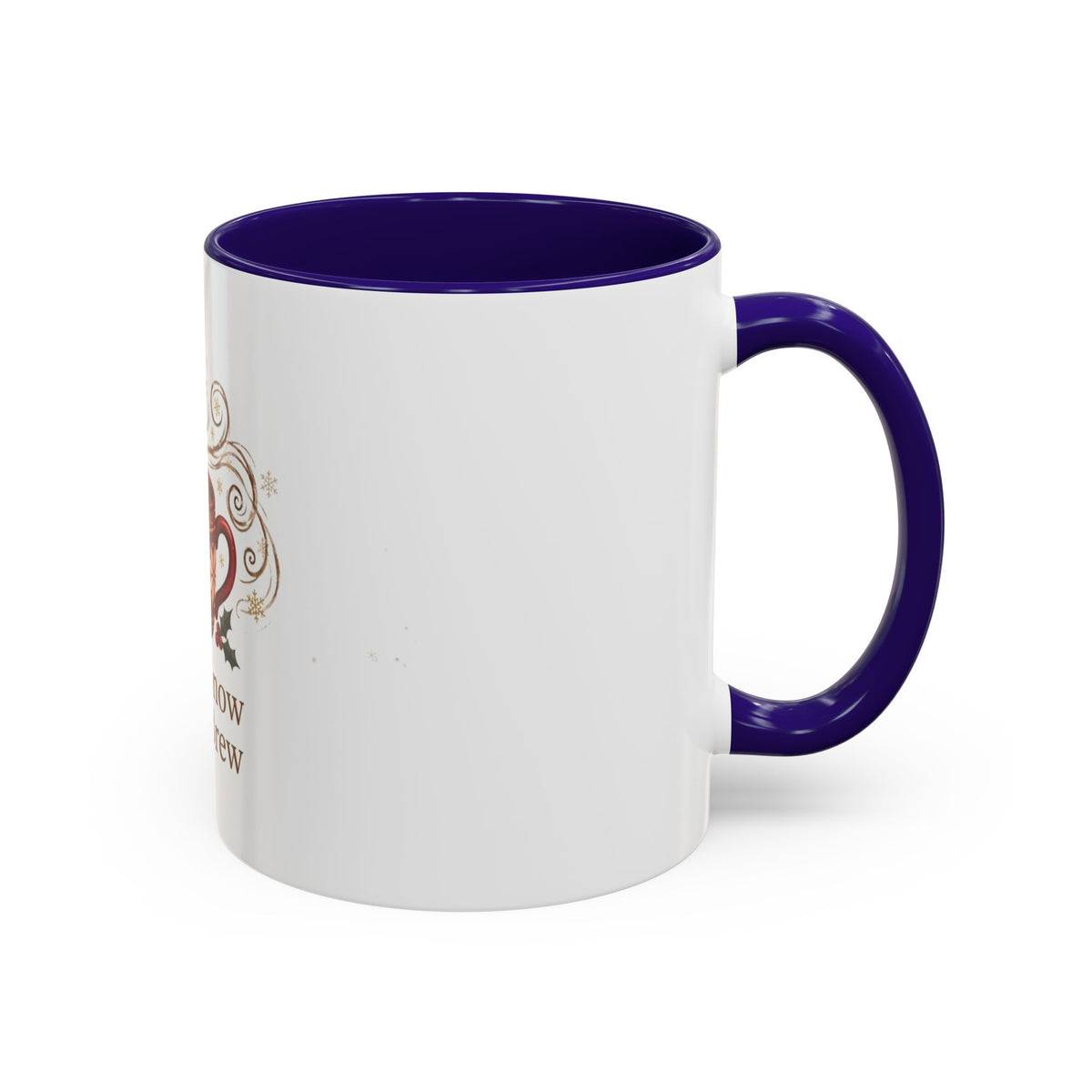 Let It Snow, Let It Brew color accent ceramic coffee mug — Amanda's Brew House