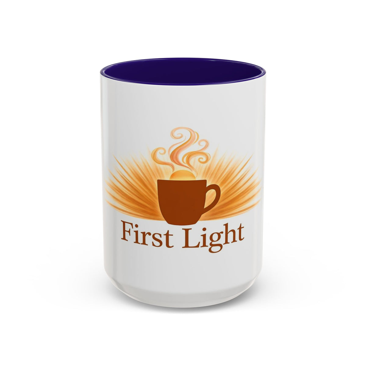 First Light color accent ceramic coffee mug — Amanda's Brew House