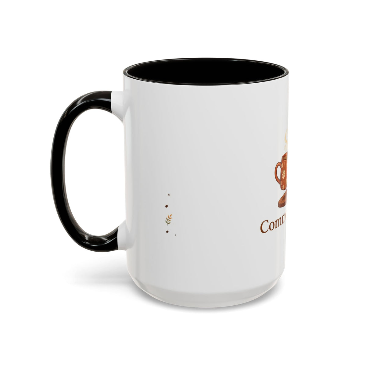 Common Ground color accent ceramic coffee mug — Amanda's Brew House