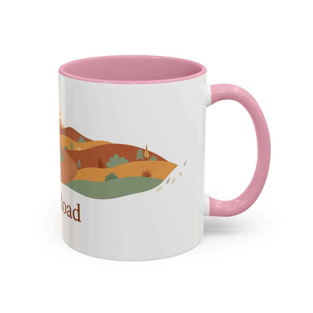 Open Road color accent ceramic coffee mug — Amanda's Brew House