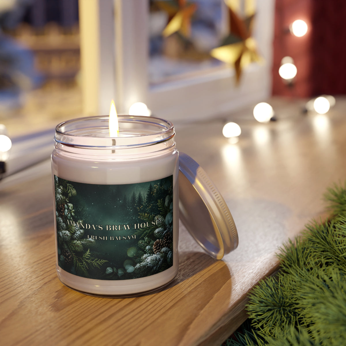 Amanda's Brew House Soy Candle — 9 oz, Seven Scents