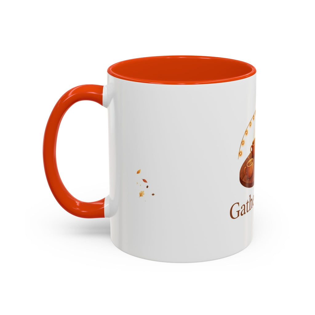 Gather Round color accent ceramic coffee mug — Amanda's Brew House