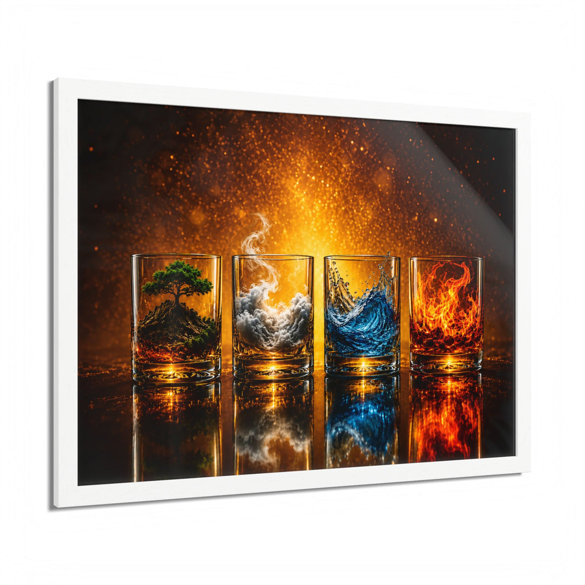 Cocktail & Spirits Glasses Framed Wall Art