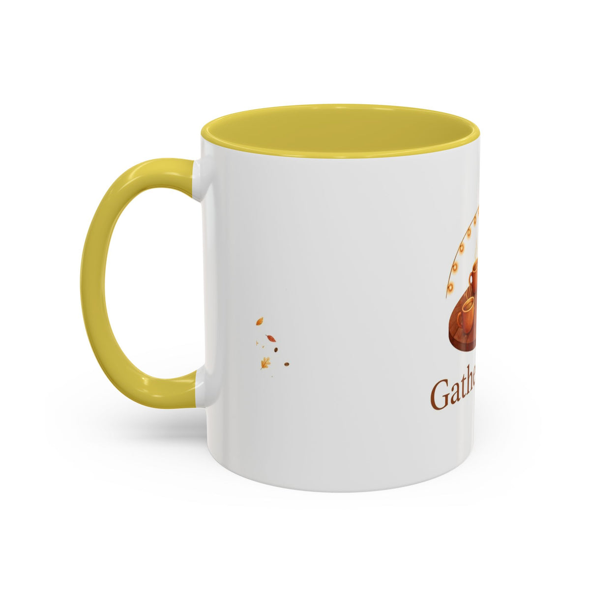 Gather Round color accent ceramic coffee mug — Amanda's Brew House