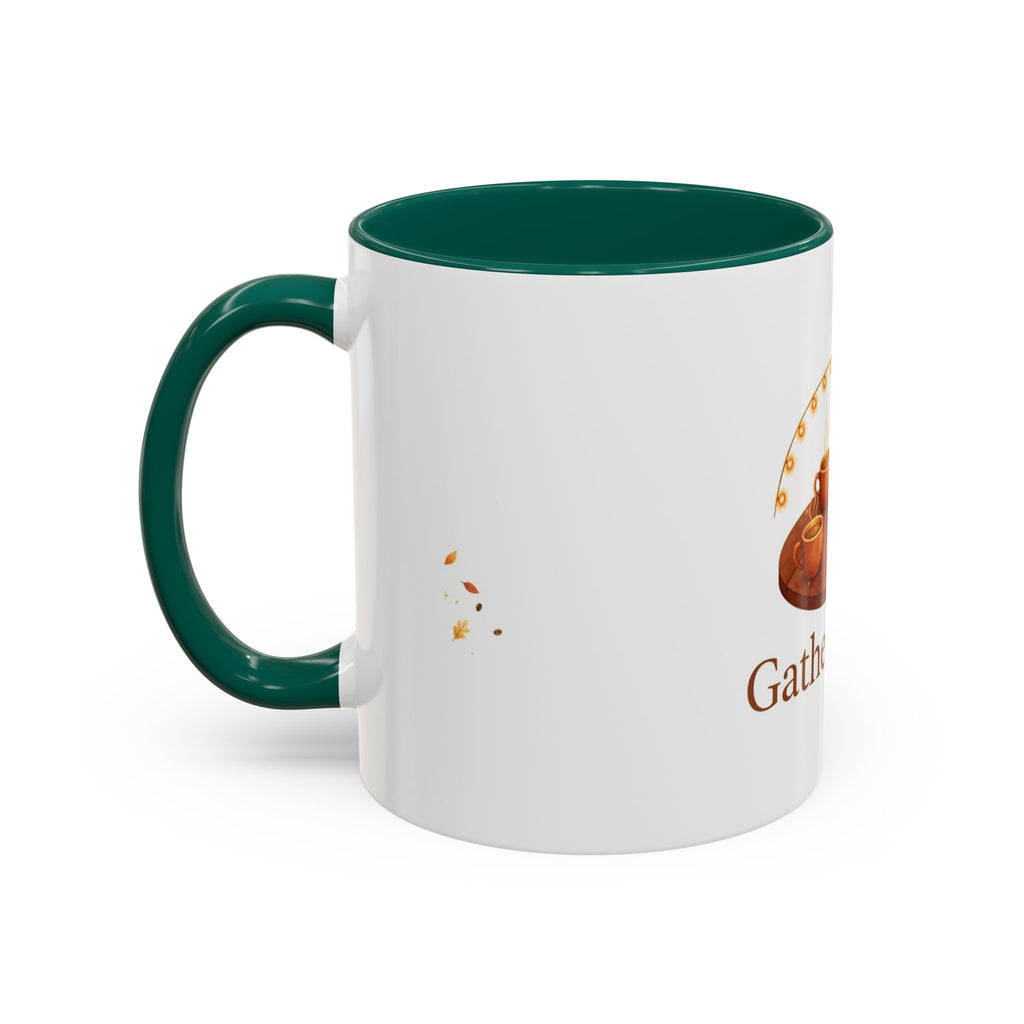 Gather Round color accent ceramic coffee mug — Amanda's Brew House