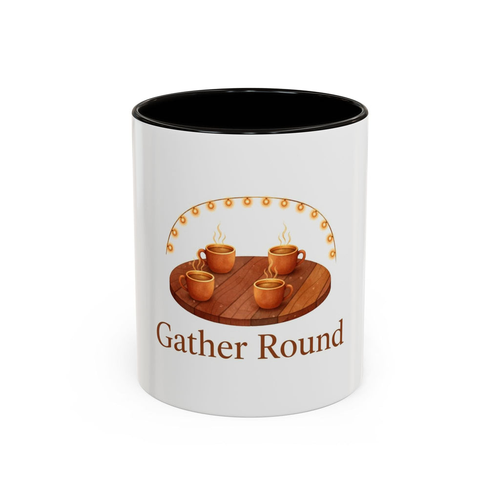 Gather Round color accent ceramic coffee mug — Amanda's Brew House