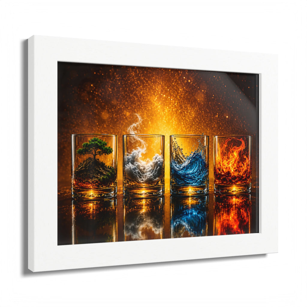 Cocktail & Spirits Glasses Framed Wall Art