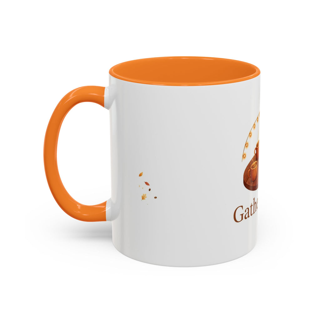 Gather Round color accent ceramic coffee mug — Amanda's Brew House