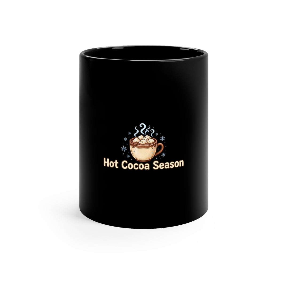 Hot Cocoa Season — Christmas Hot Chocolate Mug | Black 11oz