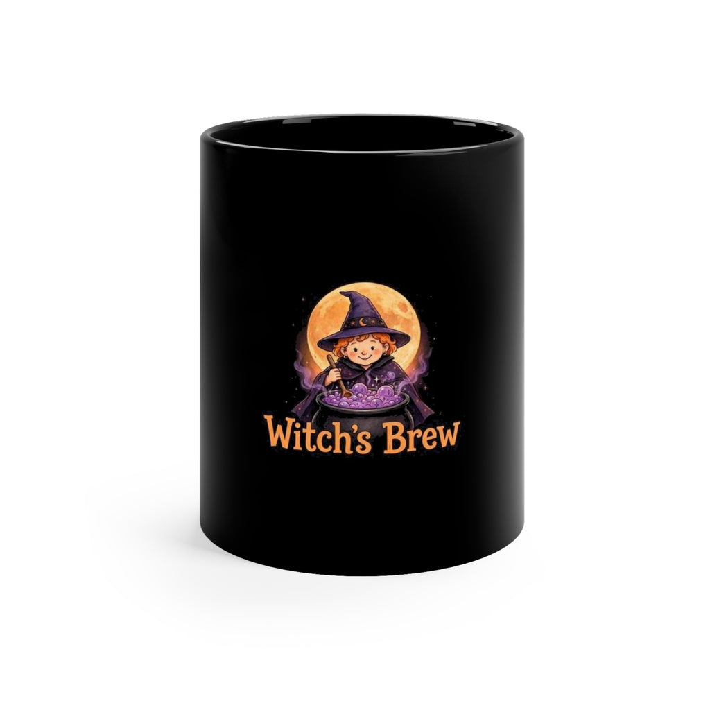 Witch's Brew — Funny Halloween Coffee Mug | Black 11oz Ceramic
